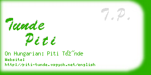 tunde piti business card